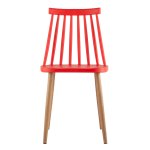 Morgan chair, plastic, red