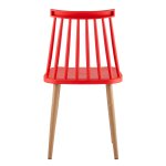 Morgan chair, plastic, red