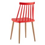Morgan chair, plastic, red