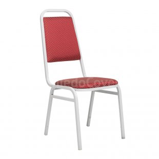 Chair Denver 20mm - Light, white, red crown