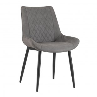Chair Nevada, eco-leather, gray