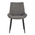 Chair Nevada, eco-leather, gray