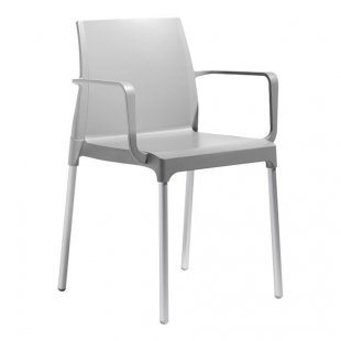 Plastic chair Chloe Mon Amour, light gray