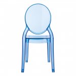 Chair transparent children's Baby Elizabeth blue