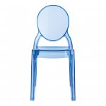 Chair transparent children's Baby Elizabeth blue