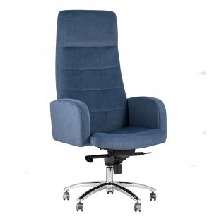 Executive chair Lester microvelour dark blue