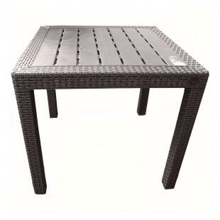 Plastic table Rattan, small