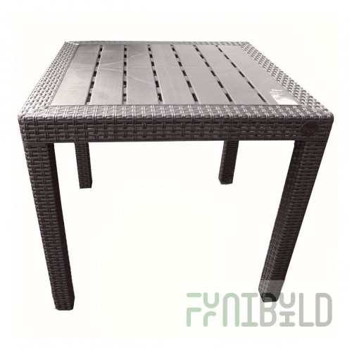 Plastic table Rattan, small