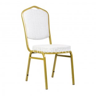 Chair Hit 20mm - gold, Fransa white
