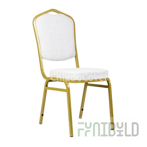 Chair Hit 20mm - gold, Fransa white