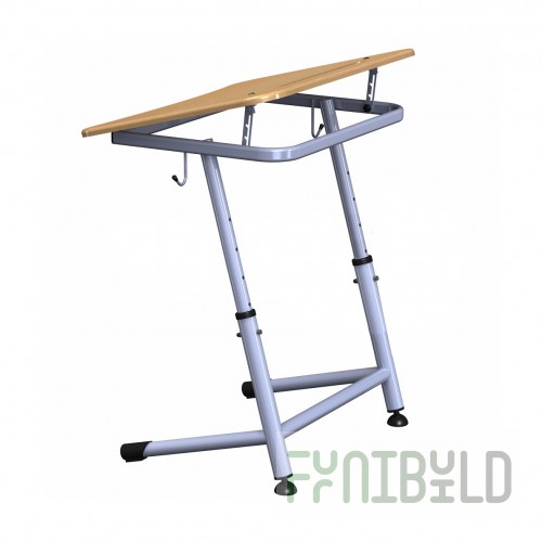 Adjustable desk with tilt angle of the tabletop K1