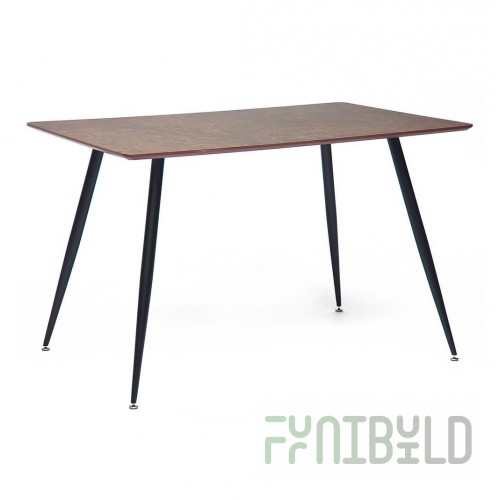 Table Darwin black/brown marble