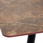 Table Darwin black/brown marble