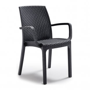 Plastic chair Indiana, anthracite
