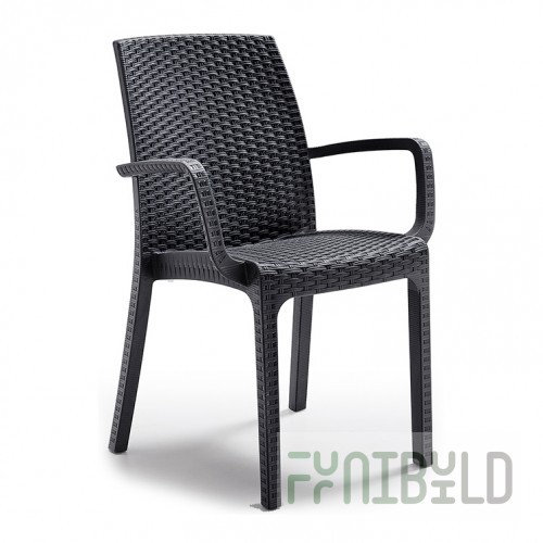 Plastic chair Indiana, anthracite
