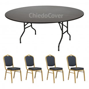 Dining group table Leader 3, 4 chairs Hit 25mm