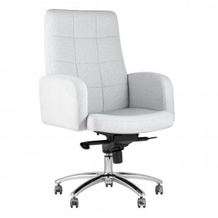 Executive chair Lanset microvelour light gray