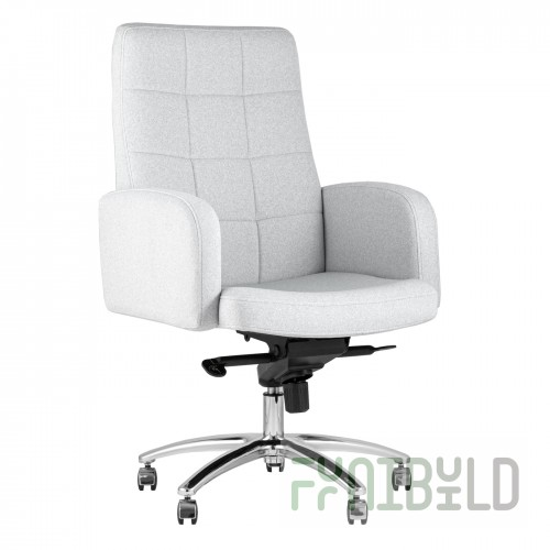 Executive chair Lanset microvelour light gray