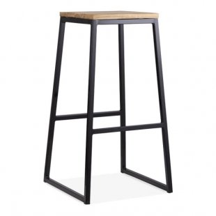 Konsec bar stool, black frame