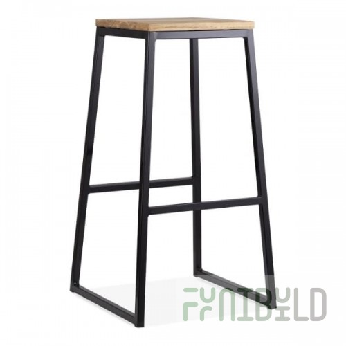 Konsec bar stool, black frame