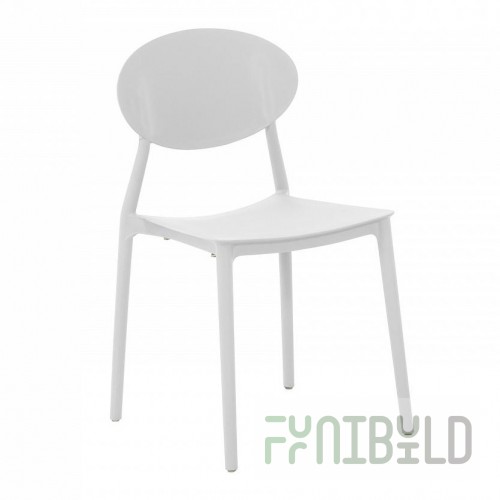 Chair plastic Toby white