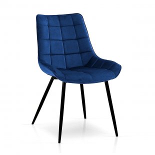 Kair chair, dark blue, black legs