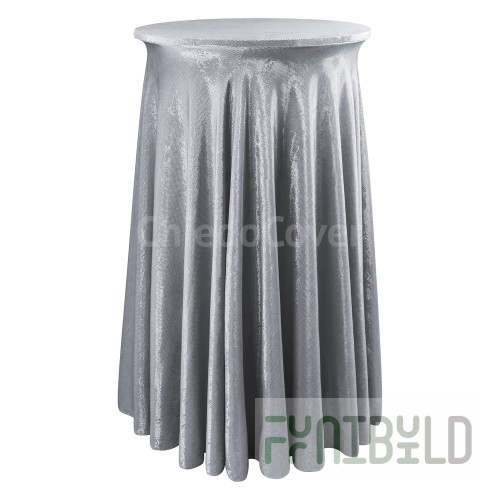 Table Cover 21 Festive, Silver