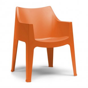 Plastic chair Coccolona, orange