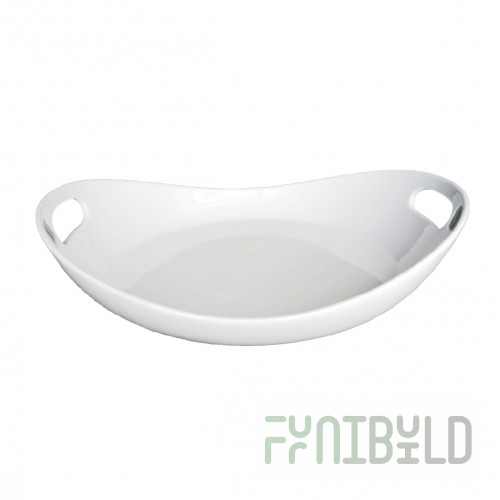 Deep dish with handles 260 in Royal White 4, 16