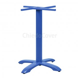 Cast iron table base Rome, blue