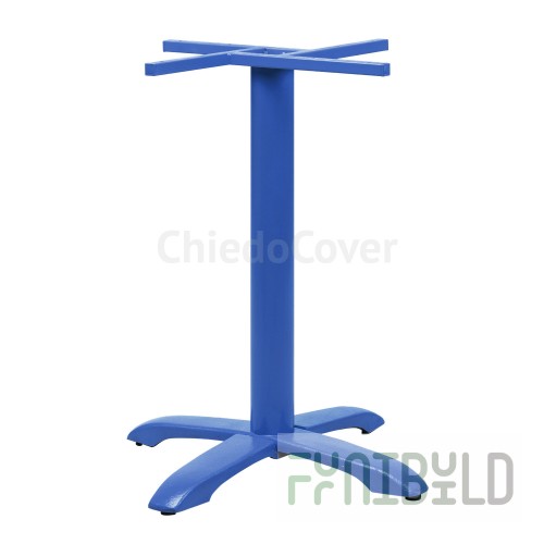 Cast iron table base Rome, blue