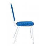 Chair Hit 22mm - white, chenille blue