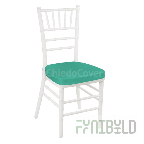 Cushion 01 for Chiavari chair, 5cm, turquoise