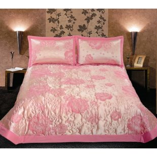 Bedspread Pink Flowers
