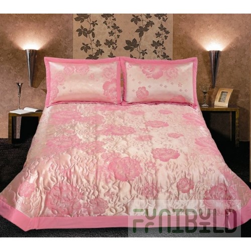 Bedspread Pink Flowers