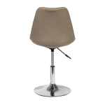 Office chair Naples, beige, chrome leg