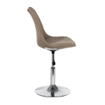 Office chair Naples, beige, chrome leg