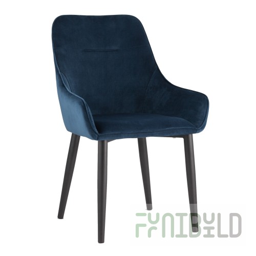 Chair Diana, blue-green velvet
