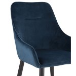 Chair Diana, blue-green velvet