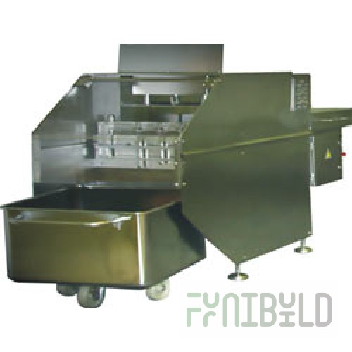 INSTALLATION OF GUILLOTINE CUTTING OF MEAT BLOCKS