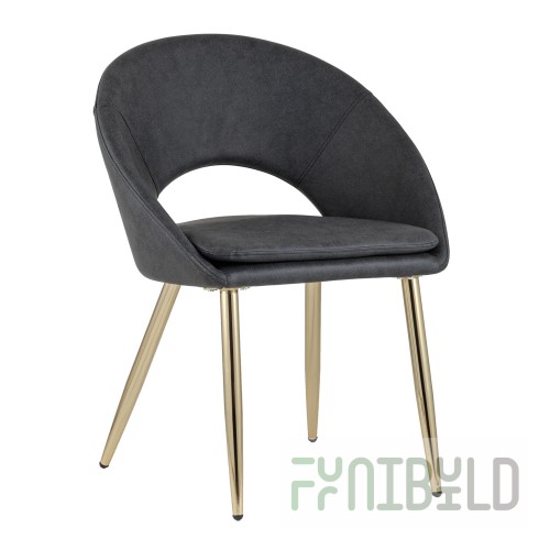 Kenzie chair dark grey