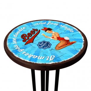 Table with Beer Print