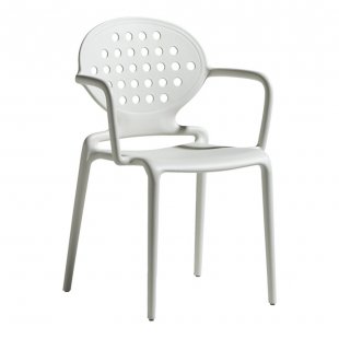 Plastic chair Colette, linen