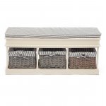 Shoe rack with 3 baskets and drawer SEIGE