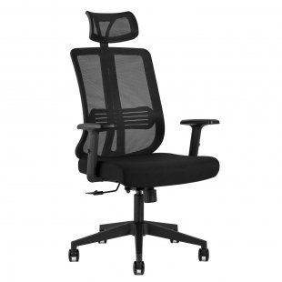 TopChairs Post Executive Chair Black