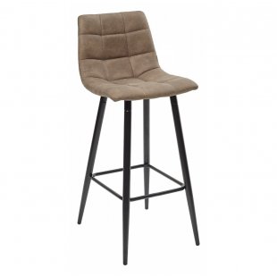 Spice Bar Stool Light Brown Microfiber