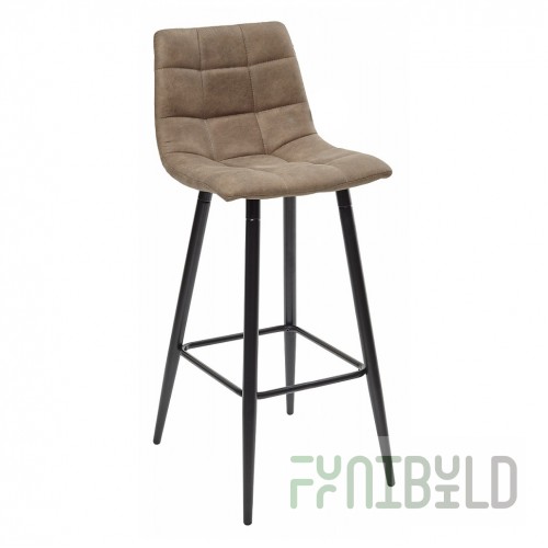 Spice Bar Stool Light Brown Microfiber