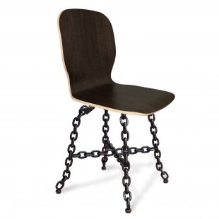 Chair Julfa wenge, black with patina