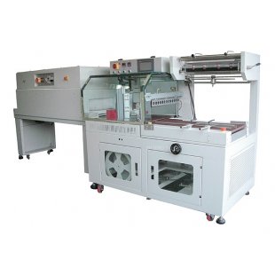 Hualian BSF-5545LE Sealing and Cutting Machine + BS-4525L Shrink Tunnel