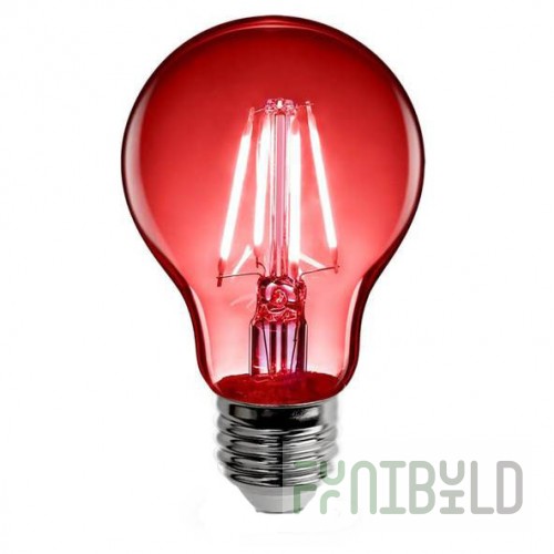 Decorative incandescent bulb Feit Edison Red